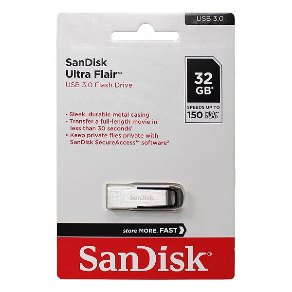 Pen Drive Sandisk Ultra Flair Cz73 32 Gb Sdcz73032 Gg46
