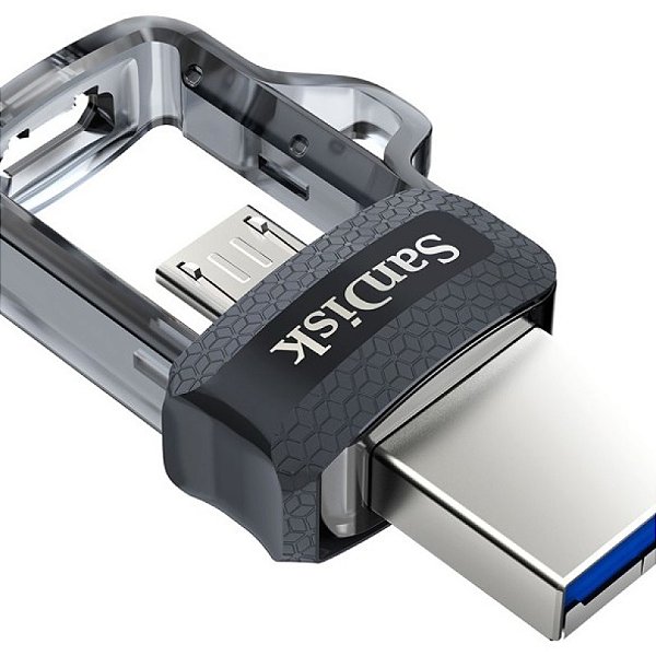 PEN DRIVE 16GB SANDISK ULTRA DUAL DRIVE P/ SMARTPHONE USB/MICRO USB - SDDD3-016G-G46