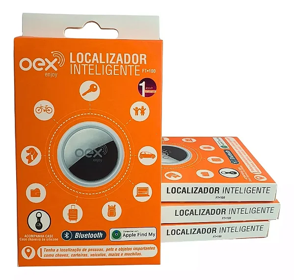 Localizador Inteligente Oex Enjoy Compatível Apple Find Me Air Tag