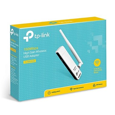 Adaptador Usb Wireless N 150 Mbps C/Ant Tl-Wn722N Tp-Link