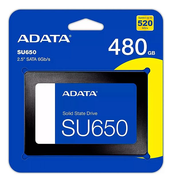 Ssd Adata 480Gb 2,5 Sata Iii 6Gbs Asu650Ss480Gtr