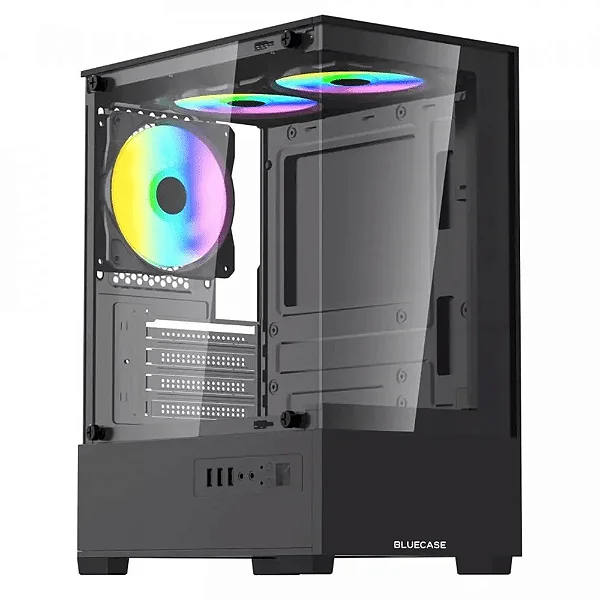 Gabinete Gamer Bg-055 Hit Pro 3x Fan Rgb Vidro Temperado