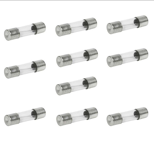 10 Fusivel Eletronico Para Filtro De Linha 250v Tomada 7amp