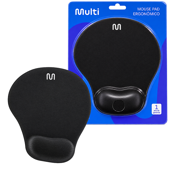 Mousepad Com Apoio De Pulso Em Gel Multilaser Ergonomico