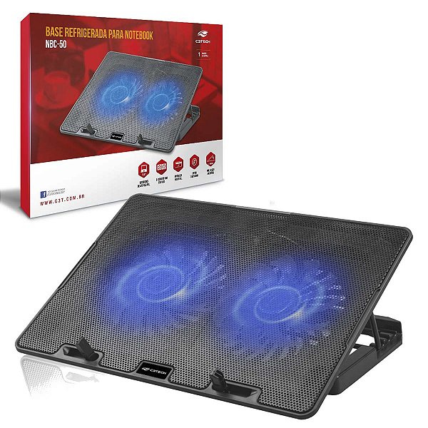 Base Notebook Regulável Refrigerada 15,6 Nbc-50bk C3tech
