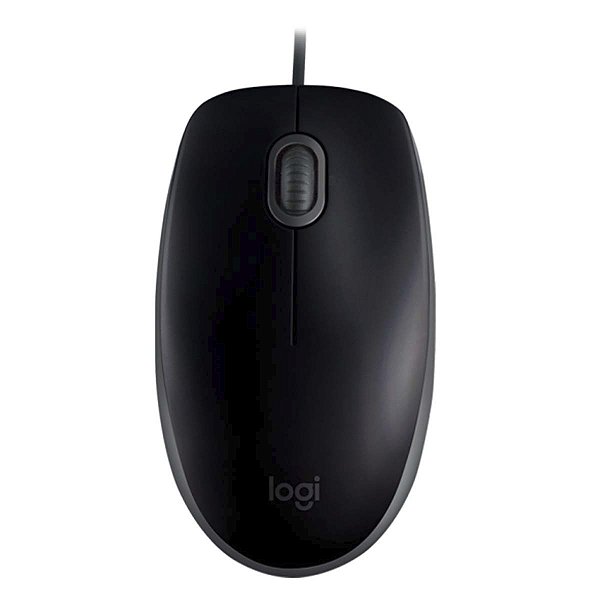 Mouse Optico M110 Silent Preto Com Fio Usb Logitech