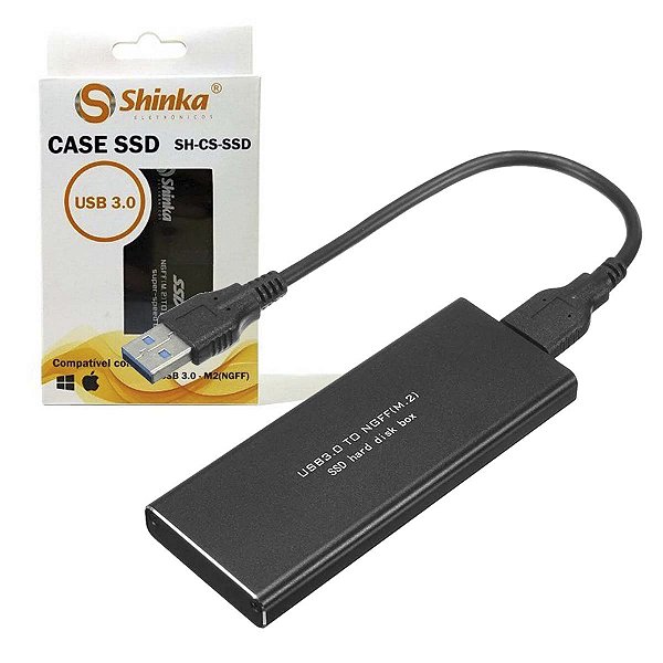 Gaveta Case Para Ssd M.2 Sata 2280 2260 2230 Ngff Usb 3.0