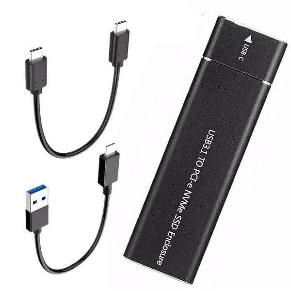 Case Para SSD M.2 Sata E Nvme 2230 2260 2280 Usb C Usb 3.0