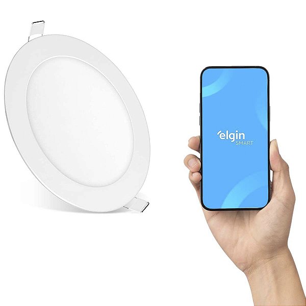 Luminaria Inteligente Embutir 18W 3000-6000K WIFI Elgin