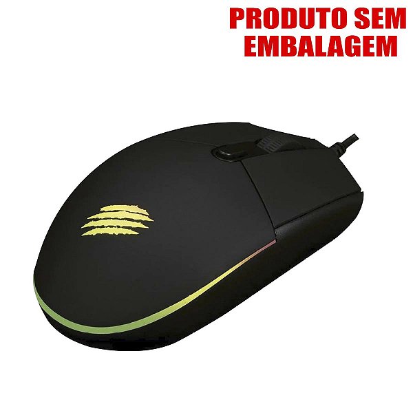 Mouse Gamer Orium 6 Botoes 3200 Dpi Led Rgb Preto S/ Caixa