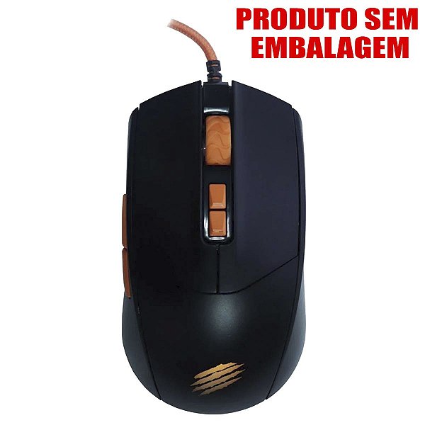 Mouse Gamer Hades 7 Botoes 3600 Dpi Preto S/ Caixa