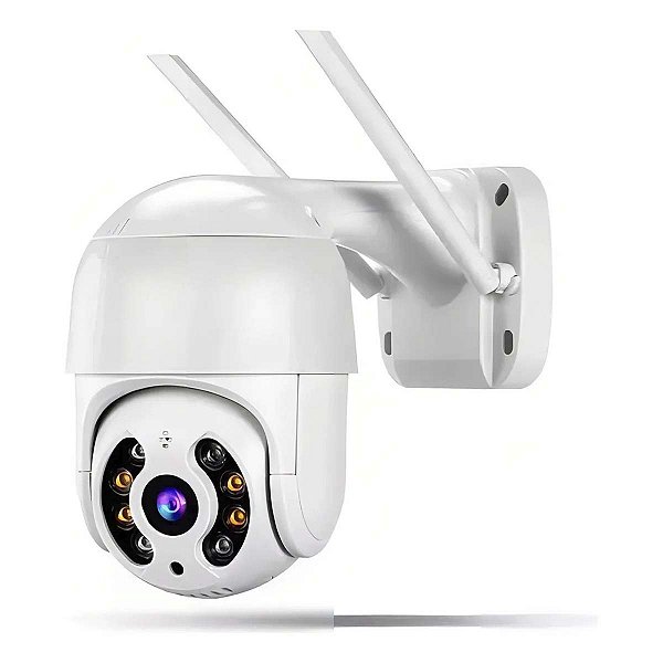 Câmera Externa Wifi Prova De Agua Rotativa Hd Longo Alcance