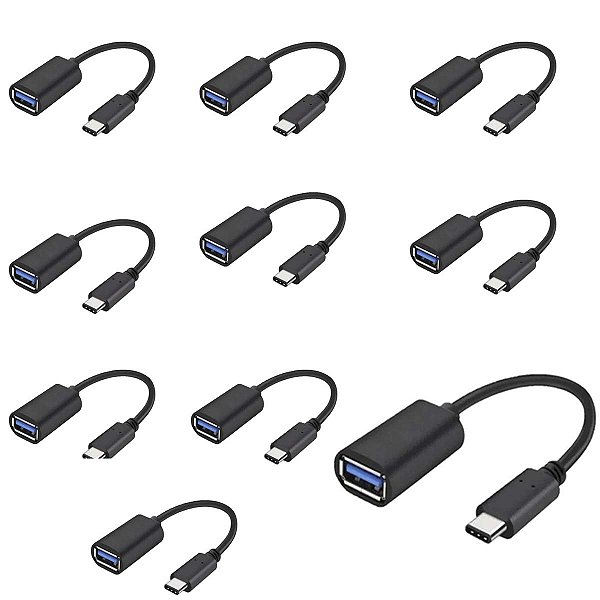 10 Adaptador Otg Usb C Para Iphone 15 16 Android Pendrive