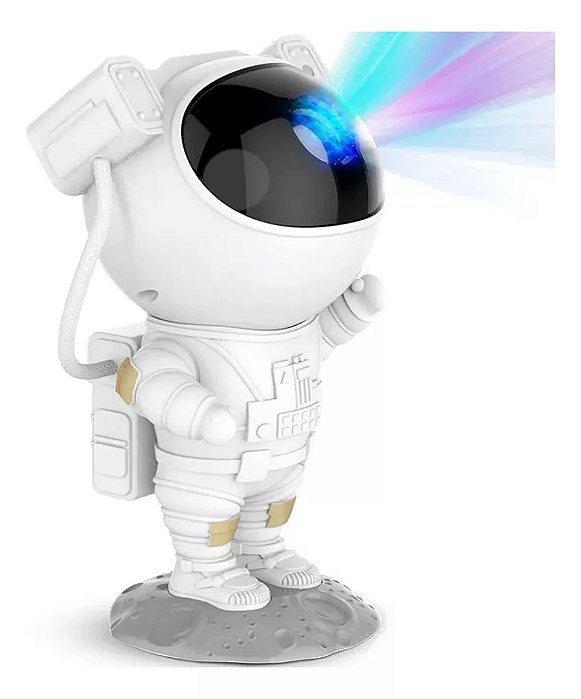 Projetor Luzes Estrelas Galáxia Astronauta Controle bivolt