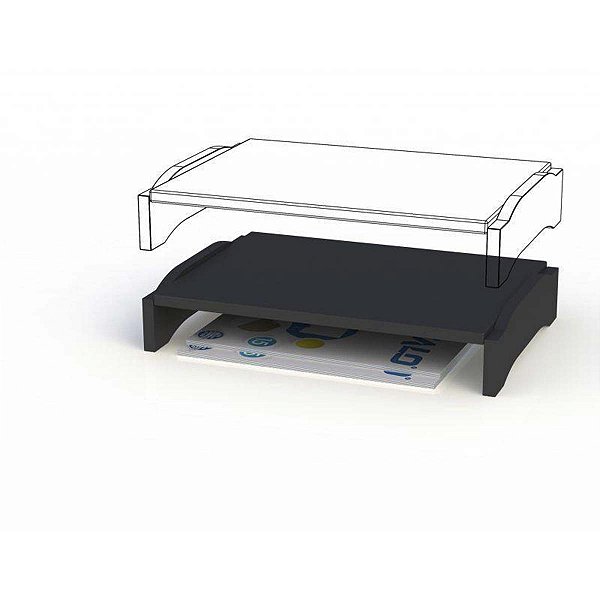 Suporte Para Monitor Em Mdf Preto Stalo Até 40kg 8553