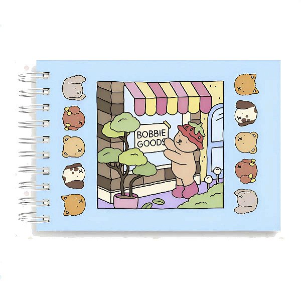 Livro De Colorir 50 Folhas Ursinho Bobbie Goods Azul