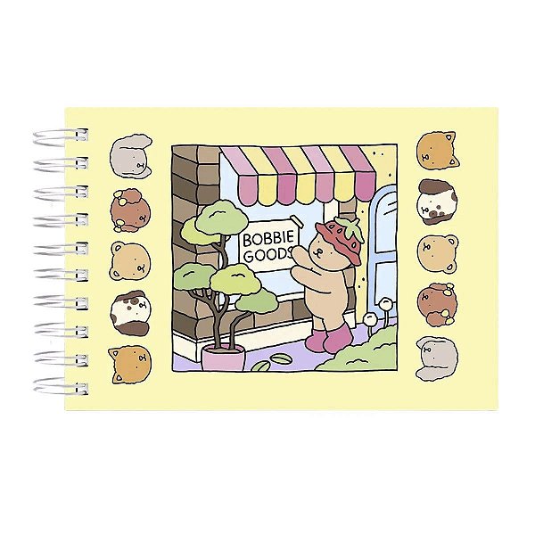 Livro De Colorir 50 Folhas Ursinho Bobbie Goods Rosa