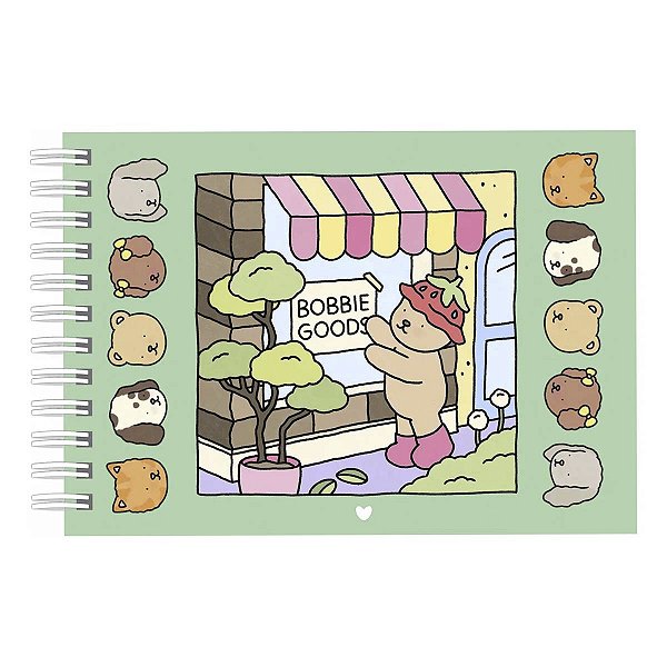 Livro De Colorir 50 Folhas Ursinho Bobbie Goods Verde