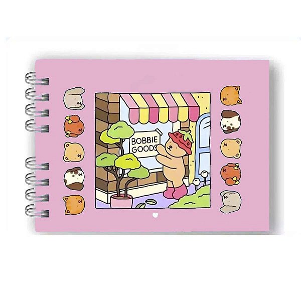 Livro De Colorir 50 Folhas Ursinho Bobbie Goods Rosa