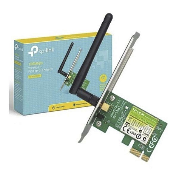 Placa Wi-Fi Pci Express Tp-Link TL-WN781ND 150Mbps