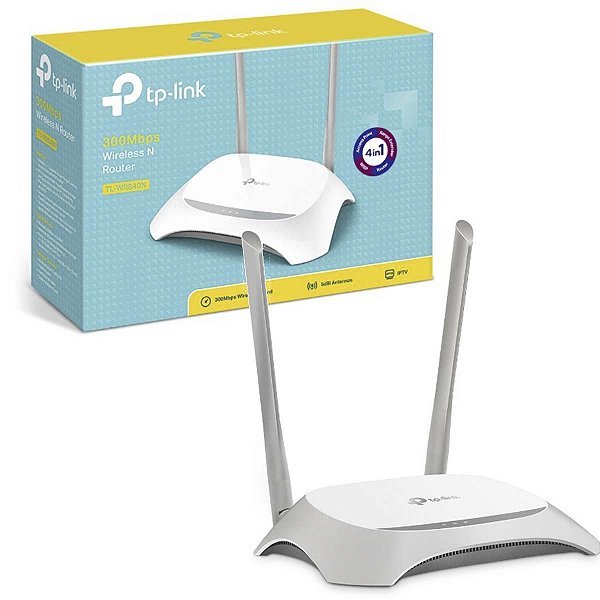 Roteador Wireless TP-Link TL-WR840NW 300Mbps 2 Antenas E WDS