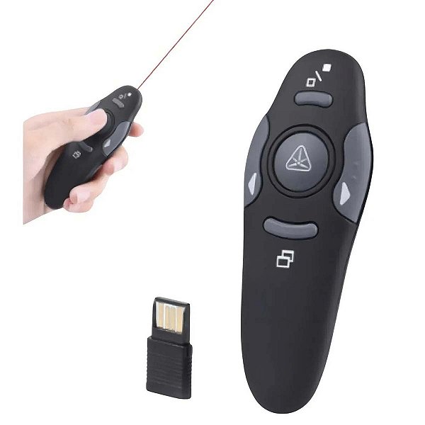 Apresentador Wireless Com Laser Pen Usb Sem Fio Laser Point