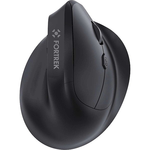 Mouse Vertical Ergonomico Recarregavel Wifi Bluetooth E Usb