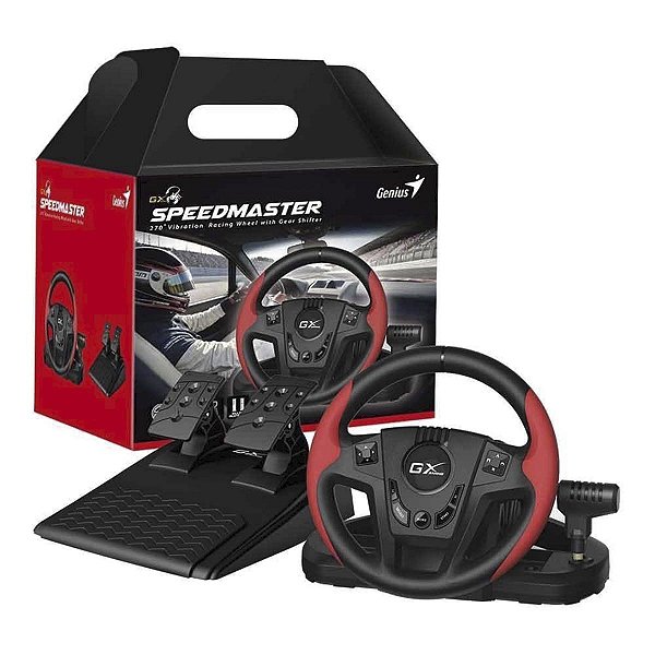 Volante Com Pedal Simulador Genius SpeedMaster PC PS4 PS3