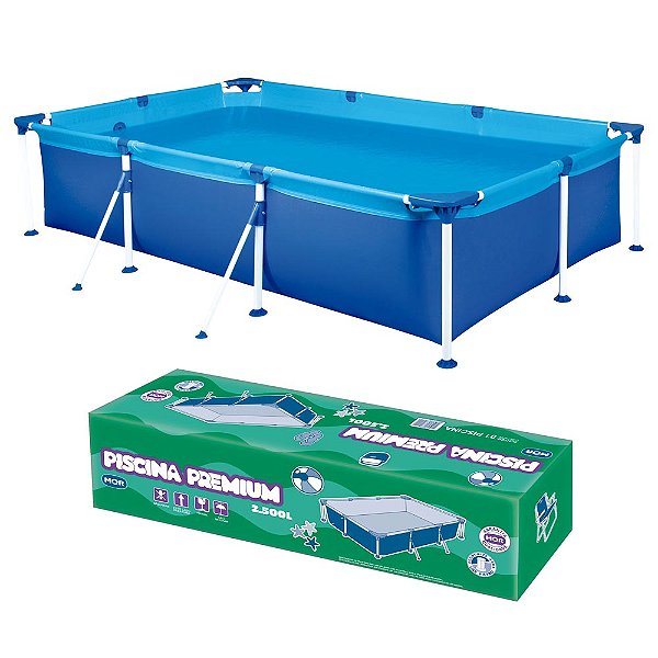 Piscina Retangular 2.500 Litros Premium MOR 1012 Estruturada