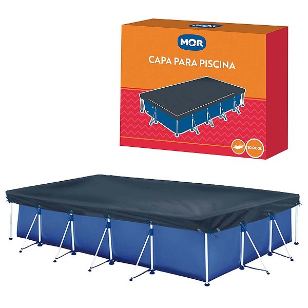 Capa Para Piscina Premium Retangular 10.000 Litros 1423 Mor