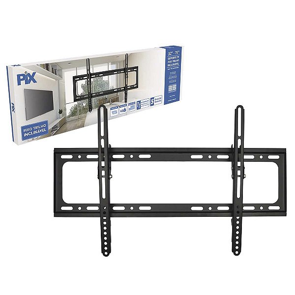 Suporte Para TV 32–75 Pol 40KG Inclinável Preto PIX PX-TF60