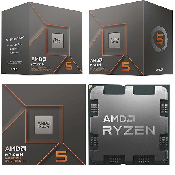 Processador AMD Ryzen 5 8500G 3.5GHz AM5 Vídeo Integrado