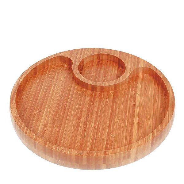 Tabua Gamela Churrasco Petisco 2 Divisórias Bamboo 3364 Mor