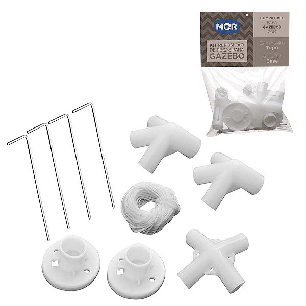 Kit Reparo Com Peças Reposição Tendas 2,40*3m Mor 3574