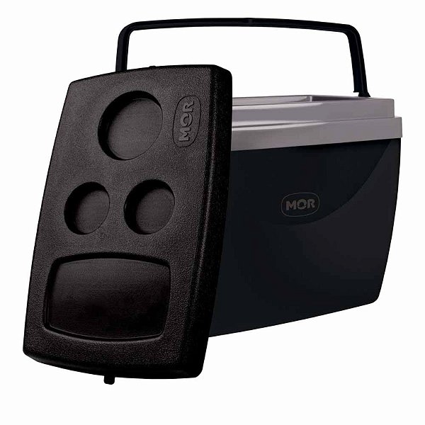 Caixa Termica 34 Litros 50 Latas Camping Praia Preta Mor