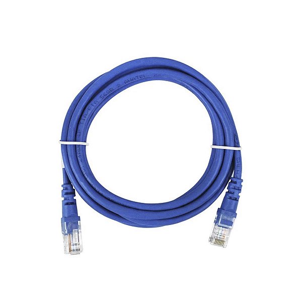 Patch Cord Cabo Rede 2.5M Cat.5E 26Awg Anatel SECCON 02023