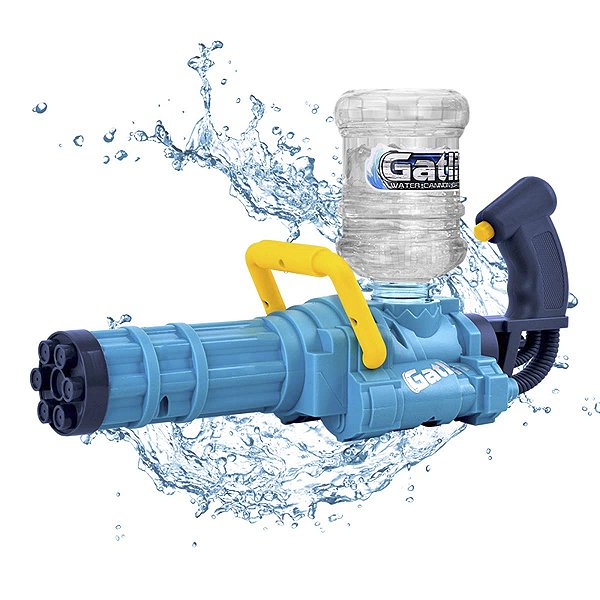 Pistola Mini Gun Metralhadora De Agua Automática Azul 1Litro