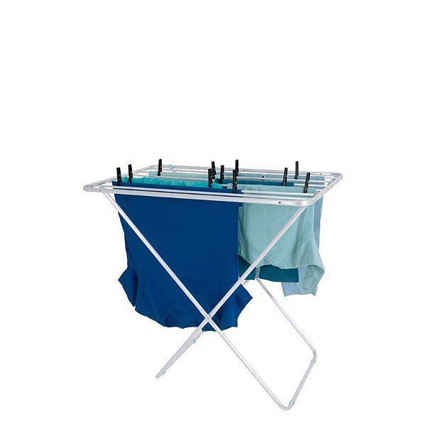 Varal De Chão Para Apartamento Lavanderia Alumínio 90cm Mor