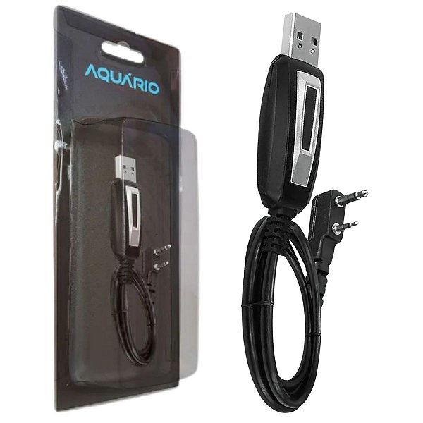 Cabo USB para Programar Rádios Comunicadores Aquário Baofeng