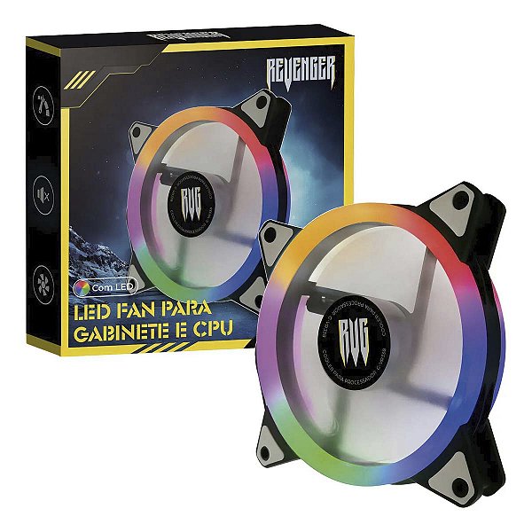 Cooler Para Gabinete Rgb 120mm Revenger G-Vr306 1500Rpm