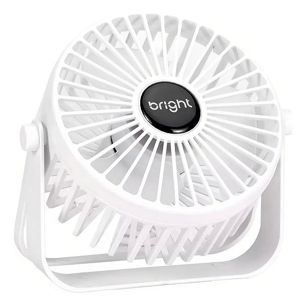 Ventilador De Mesa Portátil Usb Mini Branco Bright VN007