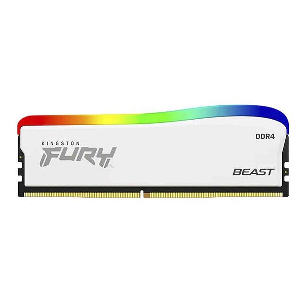 Memoria Ddr4 16gb Fury Beast Rgb White 3200Mhz Desktop