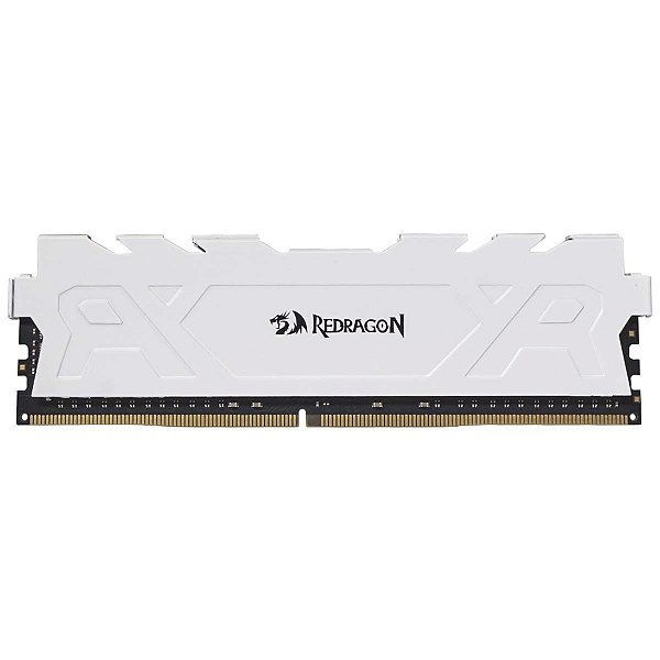 Memoria Ddr4 8Gb 3200mhz Lunar White Redragon Rage Branca