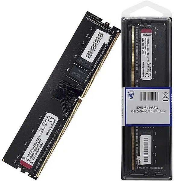 Memoria Ddr4 4Gb Kingston Desktop 2666 Mhz Kvr26N15S8/4
