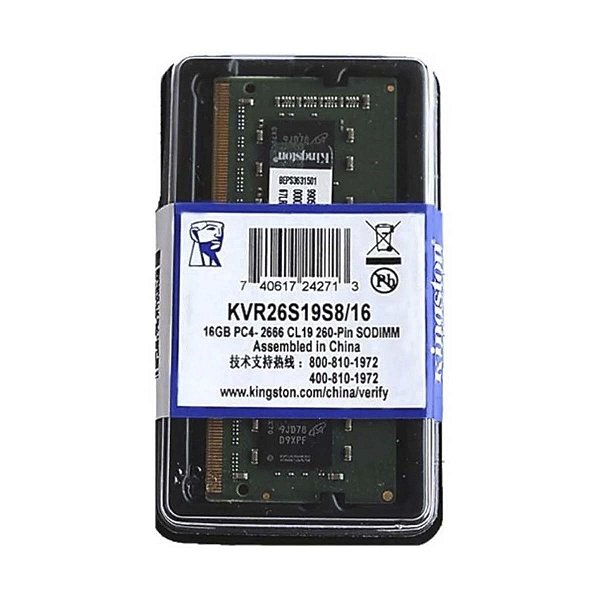 Memoria Para Notebook 16gb Ddr4 2666mhz Pc4 21300 Kingston