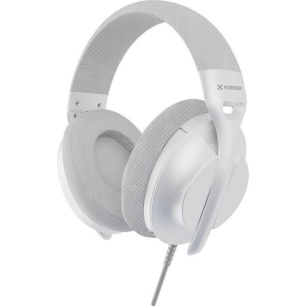 Headset Gamer Fortrek Wise Surround 7.1 Branco USB Cabo 2M