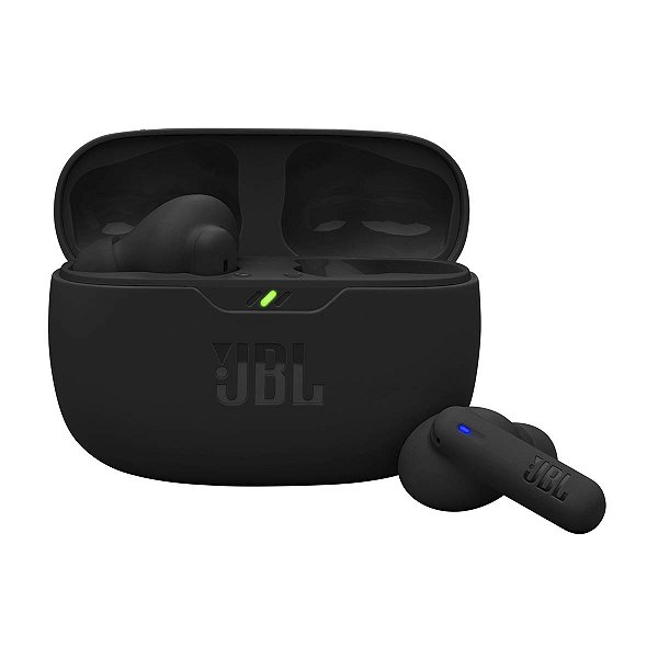 Fone de Ouvido JBL Bluetooth Wave Beam 2 Preto Intra Anc