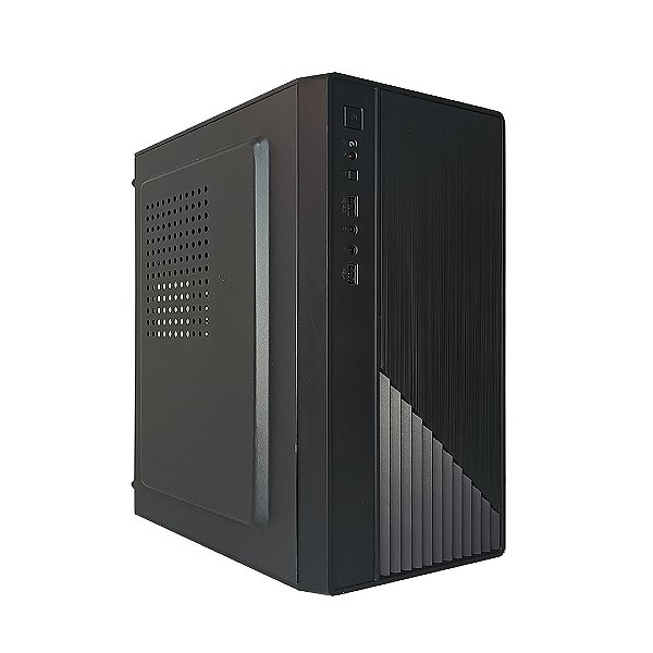 Gabinete Micro Atx Office S/ Fonte 2 Usb Audio Frontal Preto