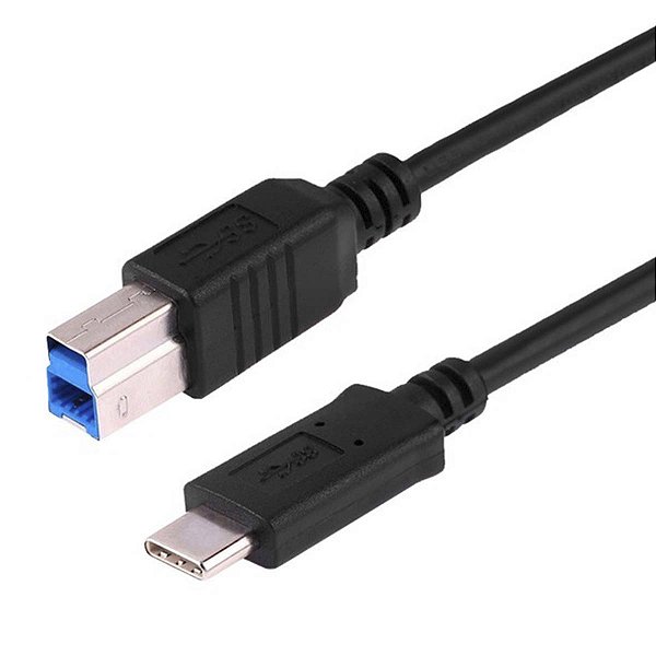 Cabo Usb-C Para Impressora Usb-B 3.0 1 Metro Android Otg