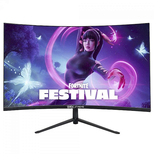 Monitor Gamer Led Brx 24'' Fhd 1080p 185Hz Curvo Hdmi/Dp Va